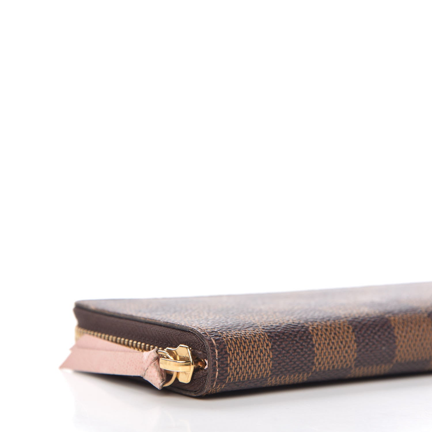 Louis Vuitton Damier Ebene Clemence Wallet Rose Ballerine 6 of 9