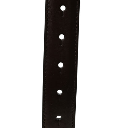 Versace Calfskin Palazzo Medusa Belt 70 28 Chocolate 6 of 6