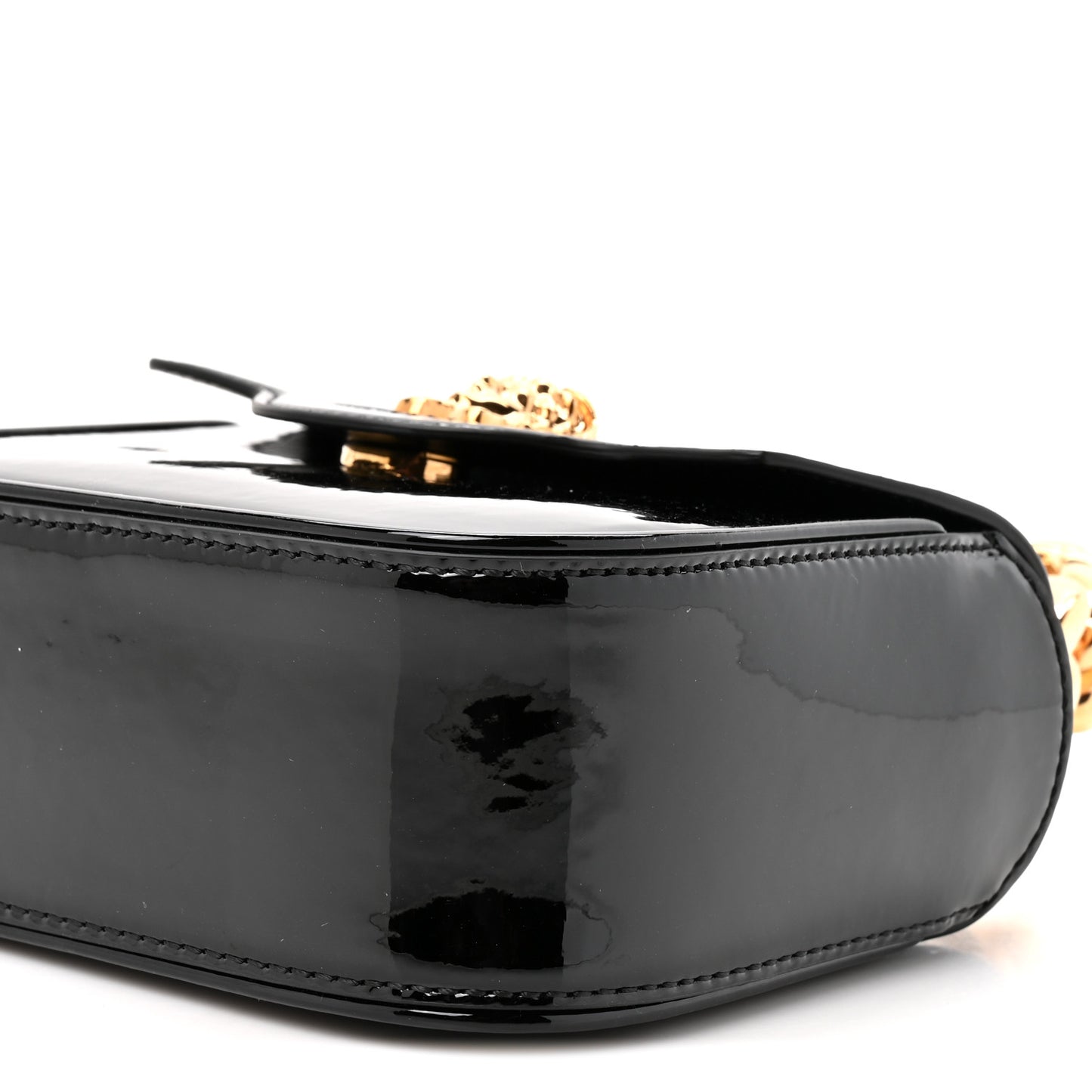 Patent Mini La Medusa Bag Black