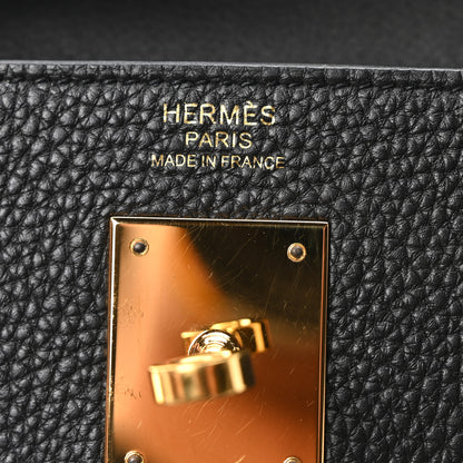 Hermes Togo Kelly Retourne 32 Black 5 of 9
