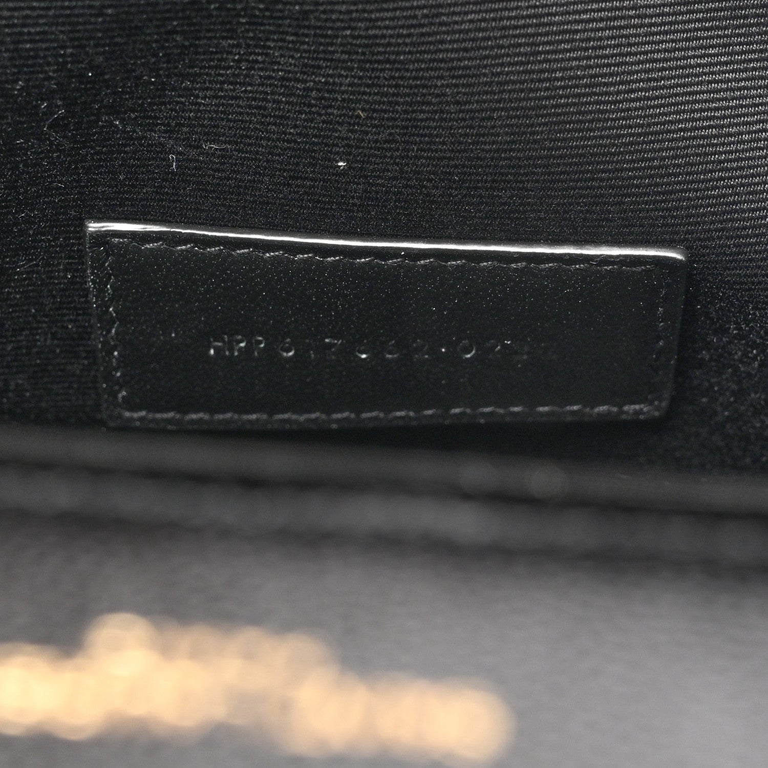 Saint Laurent Grain De Poudre Matelasse Chevron Monogram Envelope Clutch Black 6 of 7