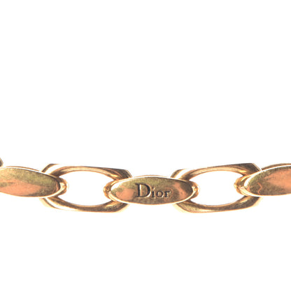 Christian Dior Metal Lucky Locket Choker Necklace Aged Gold 4 of 6