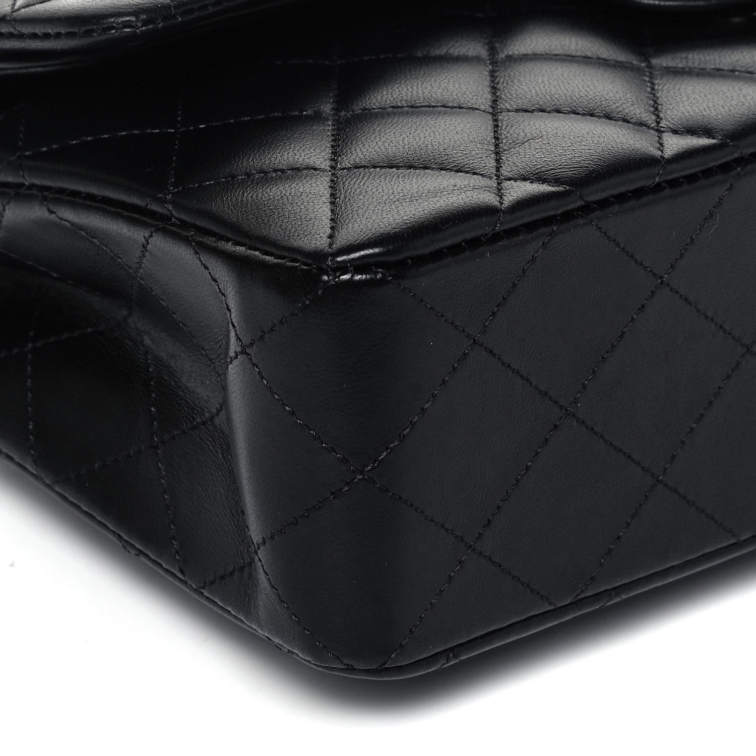 Chanel Lambskin Quilted Small Double Flap Black 8 of 12