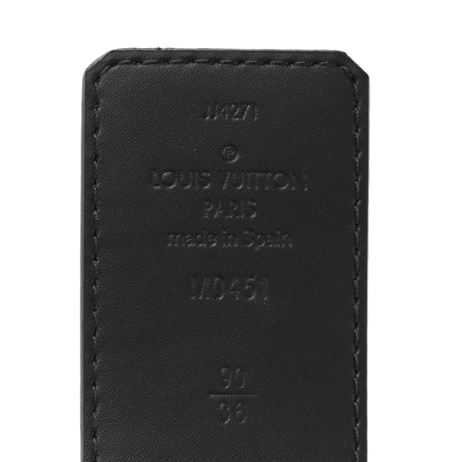Louis Vuitton Monogram Eclipse 40mm Shake LV Initiales Reversible Belt 90 36 Black 4 of 6