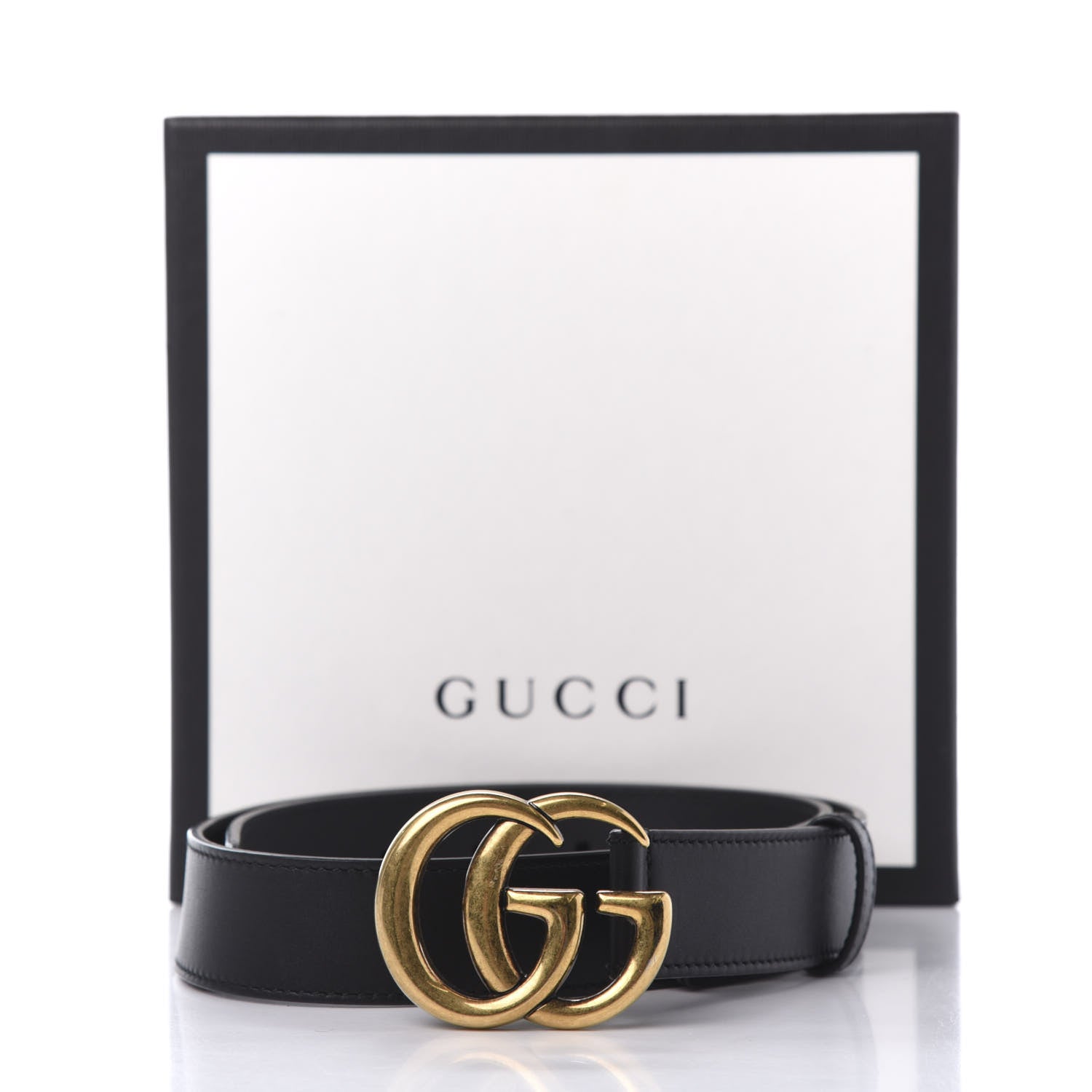 Gucci Calfskin Double G 30mm Belt 75 30 Black 6 of 6