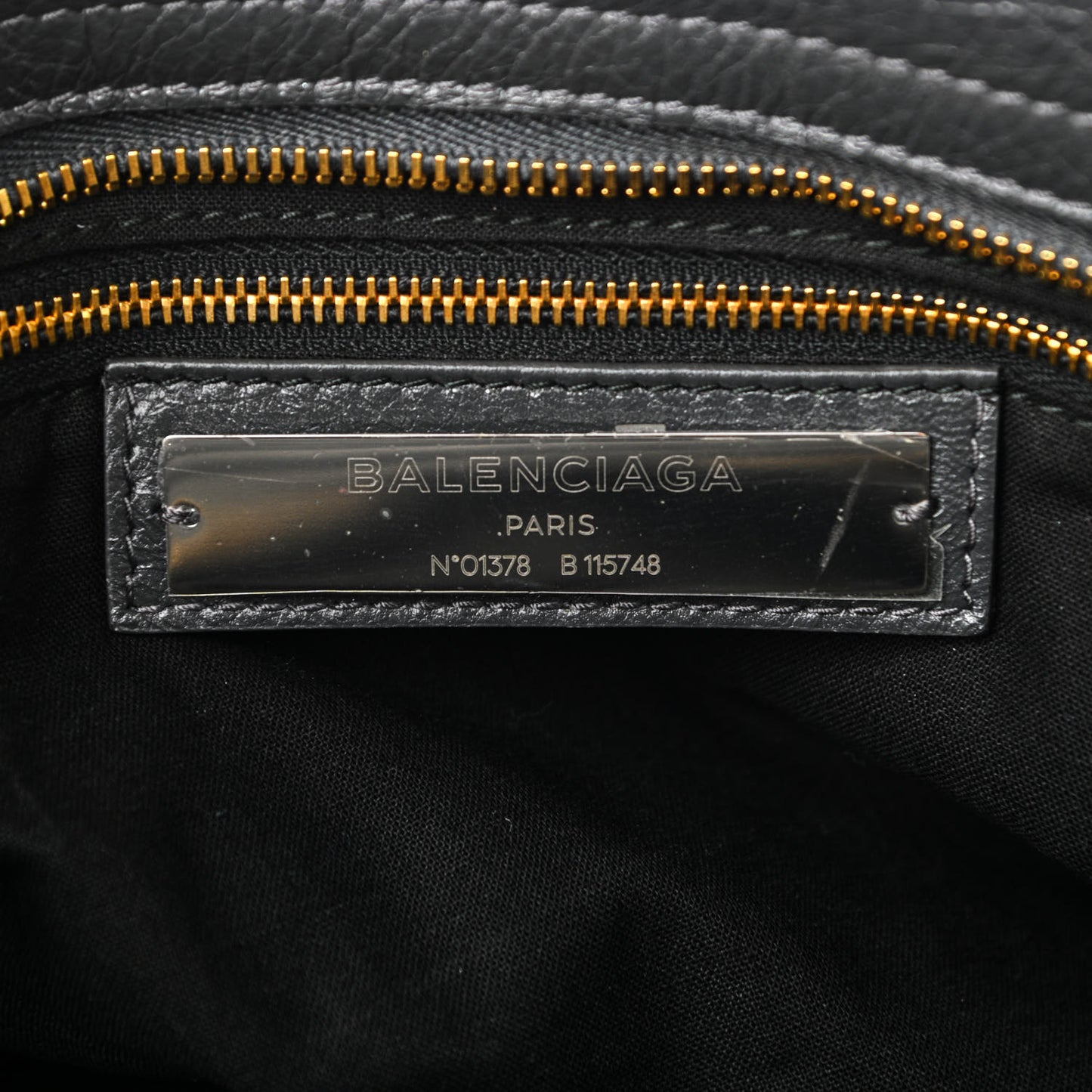 Agneau Classic Gold Hardware City Gris Fossile Anthracite