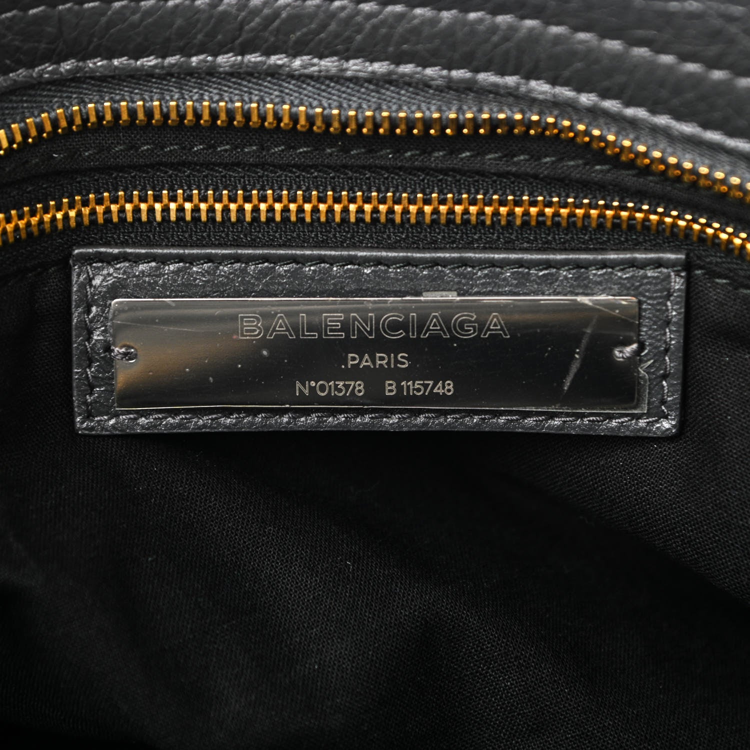 Balenciaga Agneau Classic Gold Hardware City Gris Fossile Anthracite 6 of 10