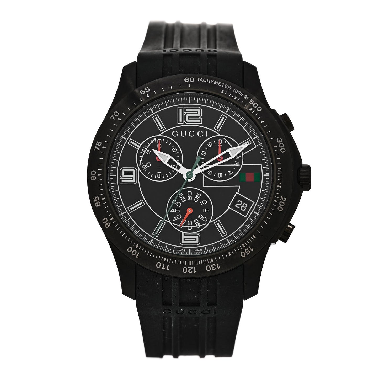PVD Stainless Steel 44mm G-Timeless Chronograph Quartz Watch Black