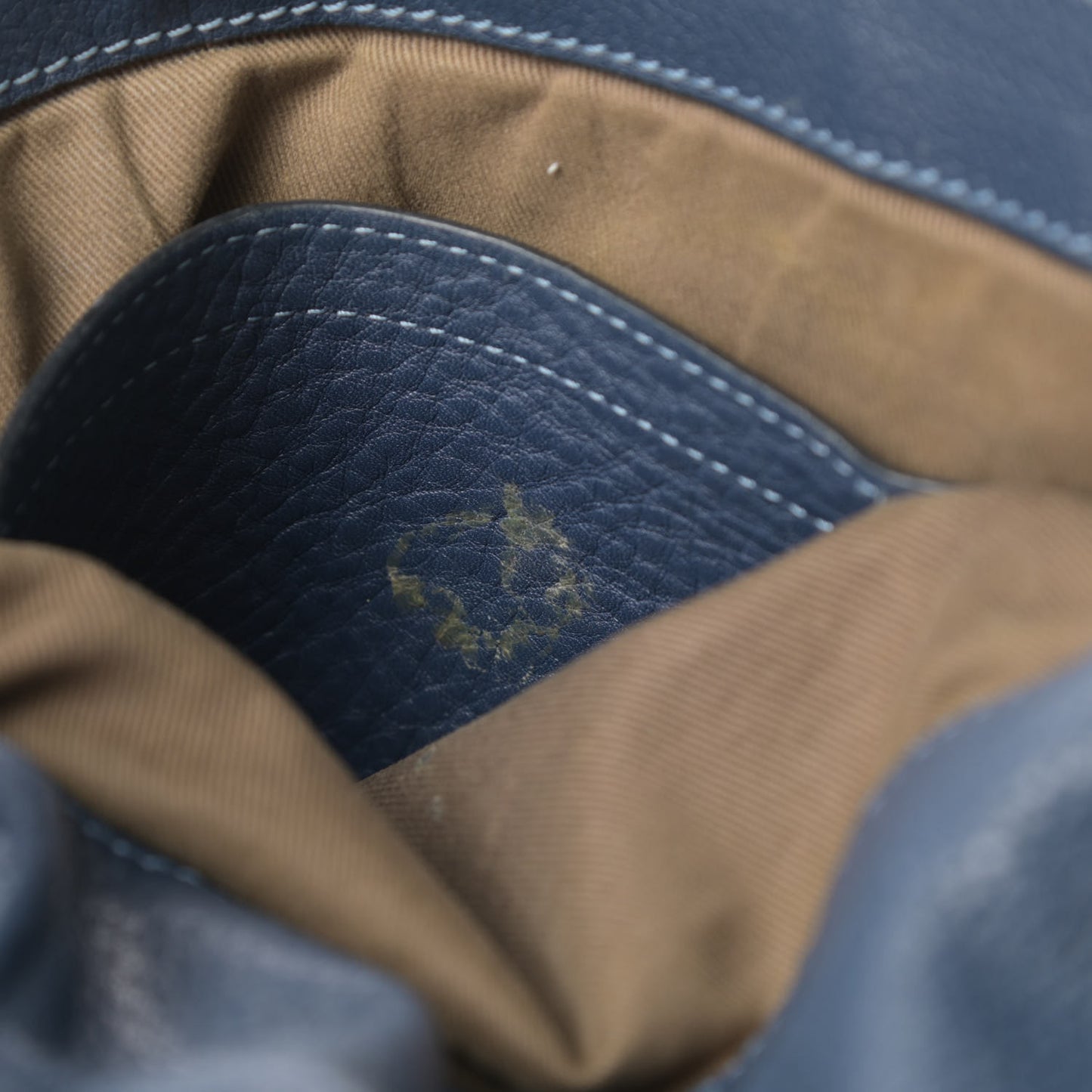 Calfskin Medium Marcie Round Crossbody Bag Navy