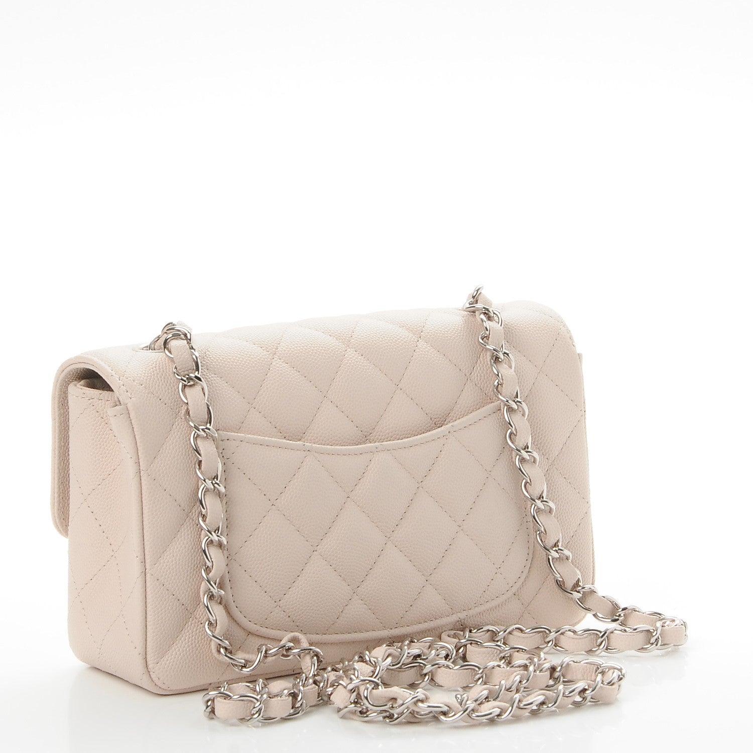 Chanel Caviar Quilted Mini Rectangular Flap Beige Clair 3 of 8