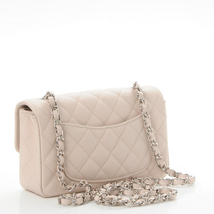 Chanel Caviar Quilted Mini Rectangular Flap Beige Clair 3 of 8
