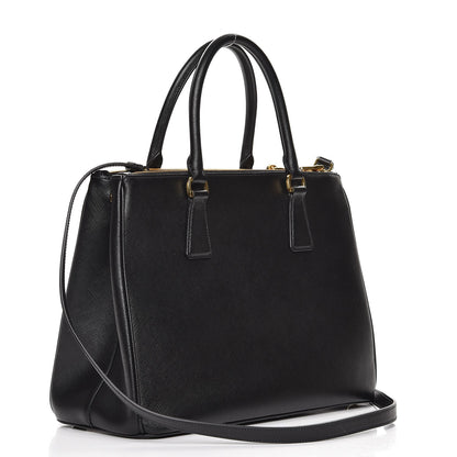 Prada Saffiano Medium Galleria Double Zip Tote Black 4 of 8