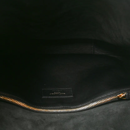 Saint Laurent Smooth Calfskin Large Le 5 A 7 Soft Hobo Black 5 of 10