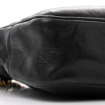 Chanel Lambskin Quilted Shopping Tote Black 9 of 10
