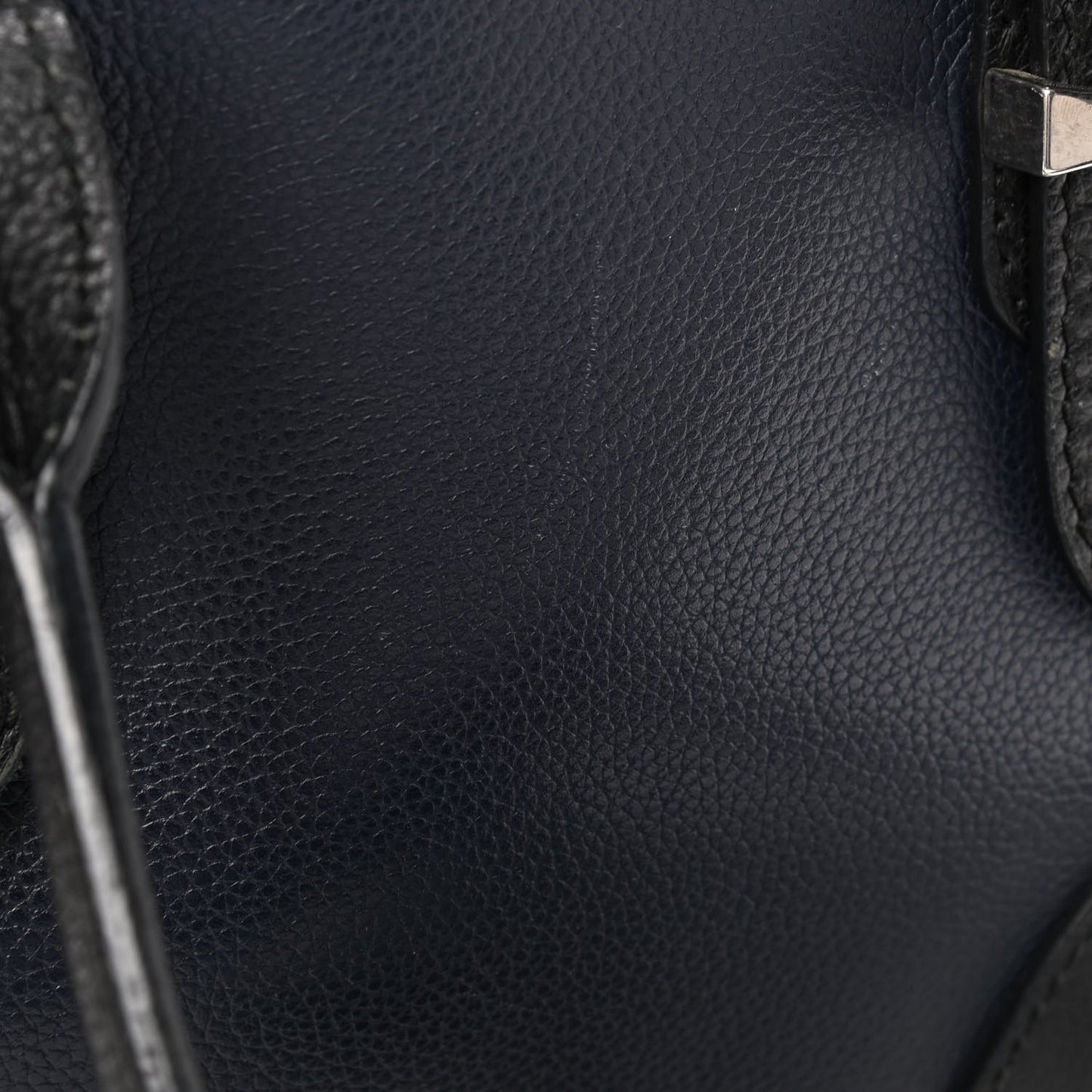 Grained Calfskin Small Bi-Color Legend Satchel Navy Black