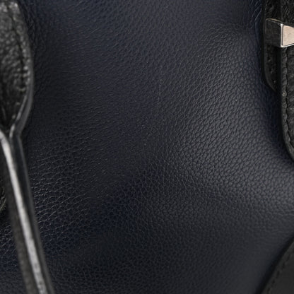 Alexander McQueen Grained Calfskin Small Bi-Color Legend Satchel Navy Black 10 of 12