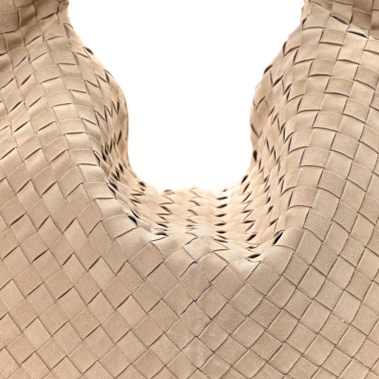 Bottega Veneta Suede Intrecciato Large Hop Ecru 7 of 9