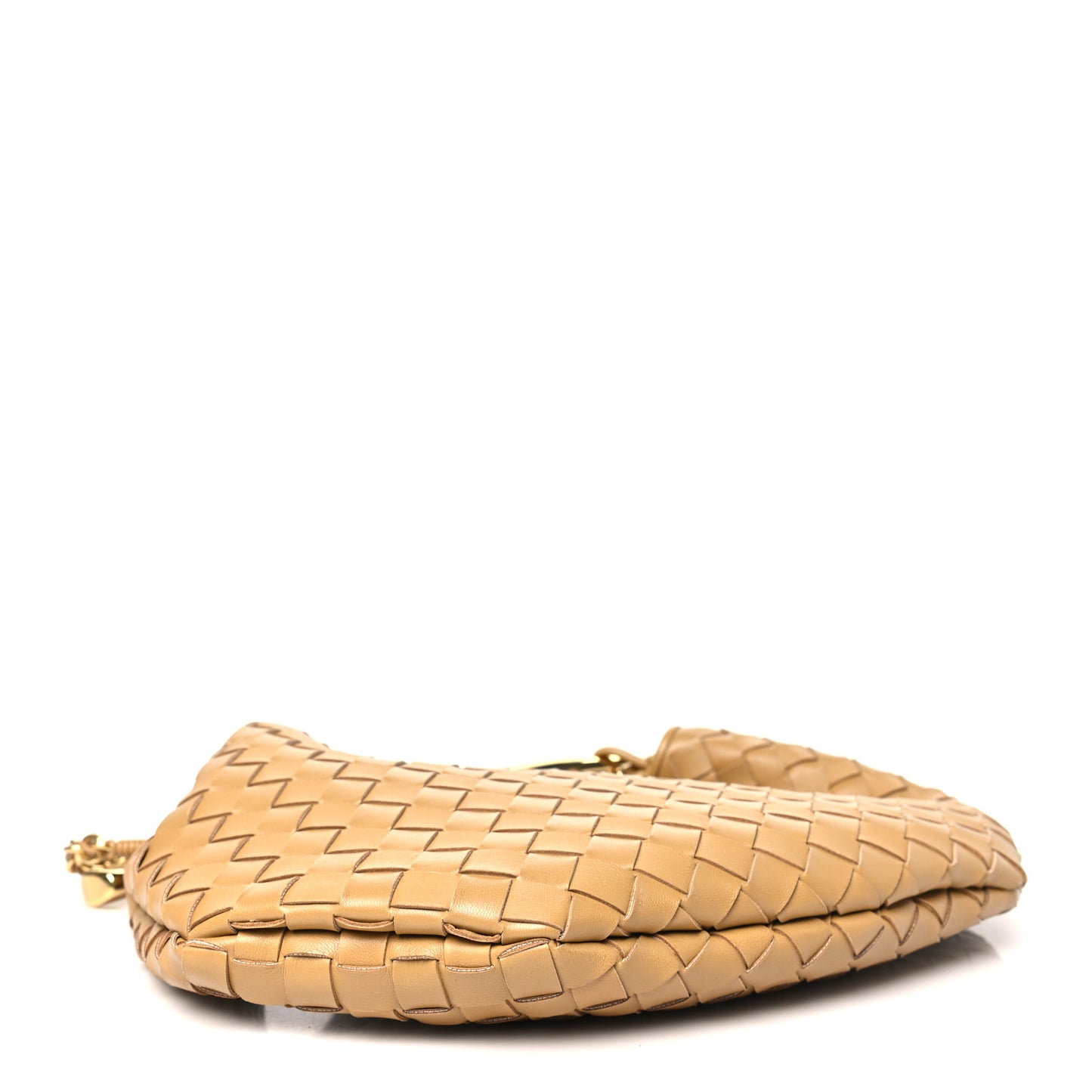 Nappa Intrecciato Sardine With Chain Bag Dark Praline