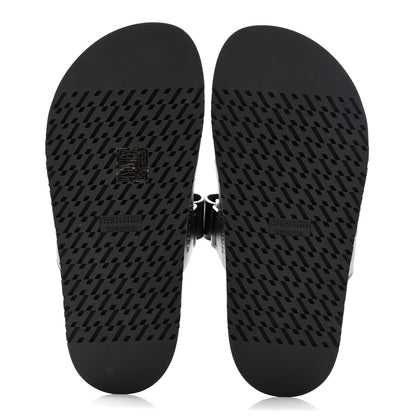 Hermes Calfskin Womens Chypre Sandals 36.5 Black 5 of 11