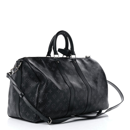 Louis Vuitton Monogram Eclipse Keepall Bandouliere 45 2 of 15