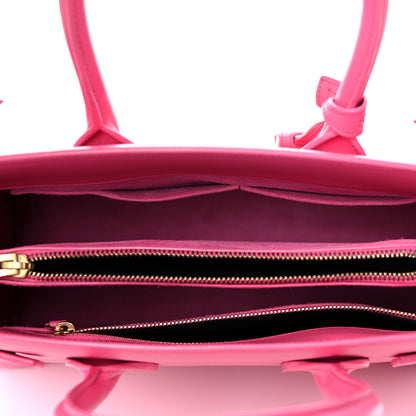 Saint Laurent Calfskin Small Sac De Jour Lipstick Fuchsia 5 of 22
