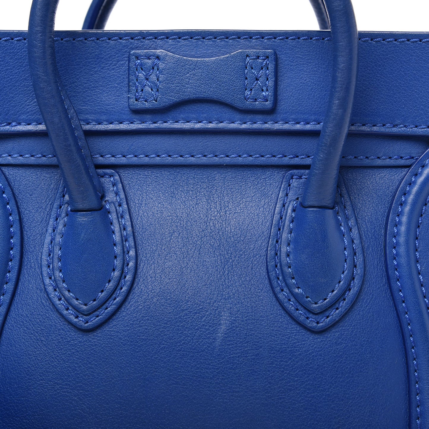 Smooth Calfskin Nano Luggage Royal Blue