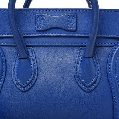 Celine Smooth Calfskin Nano Luggage Royal Blue 10 of 10