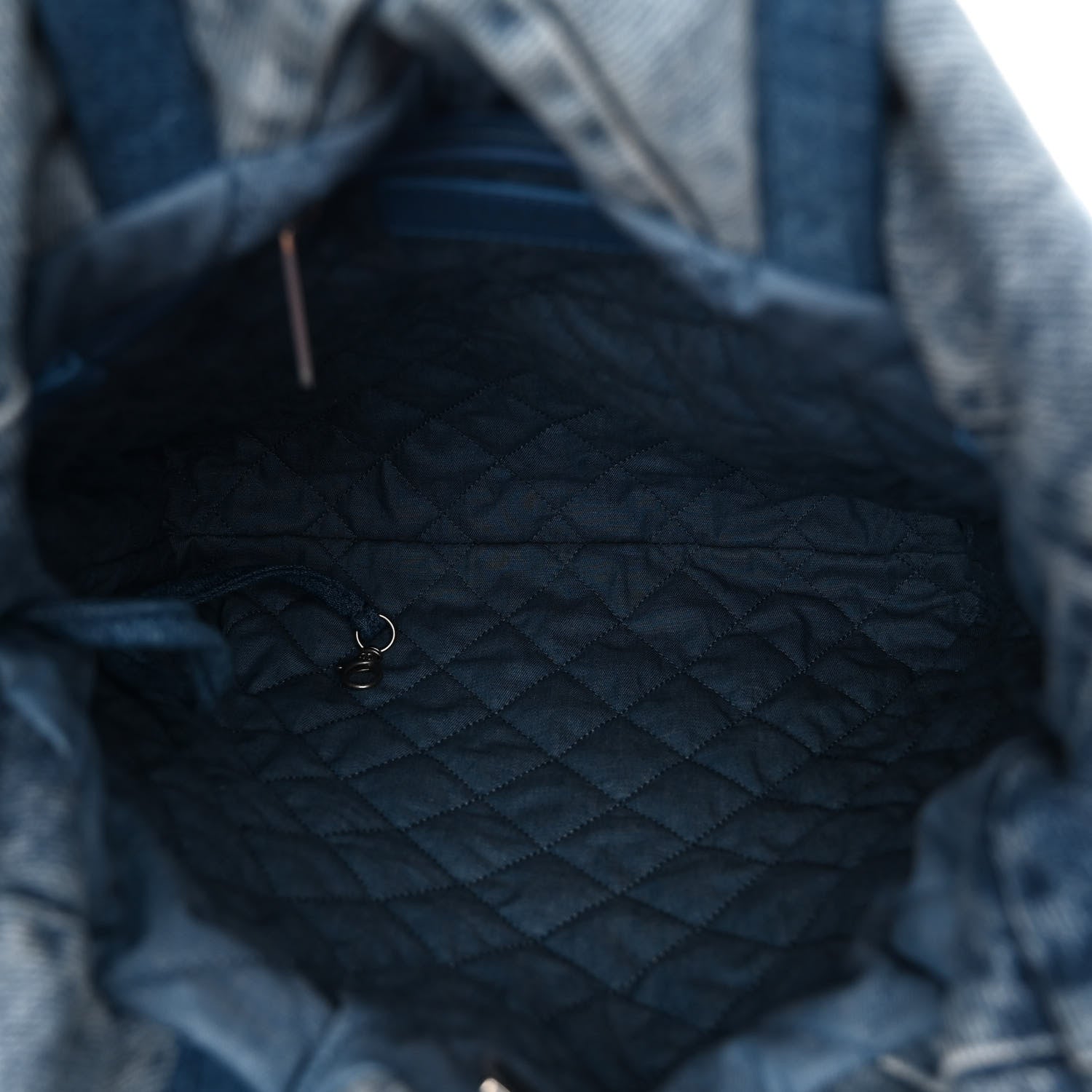 Chanel Denim Quilted Chanel 22 Backpack Blue 5 of 10