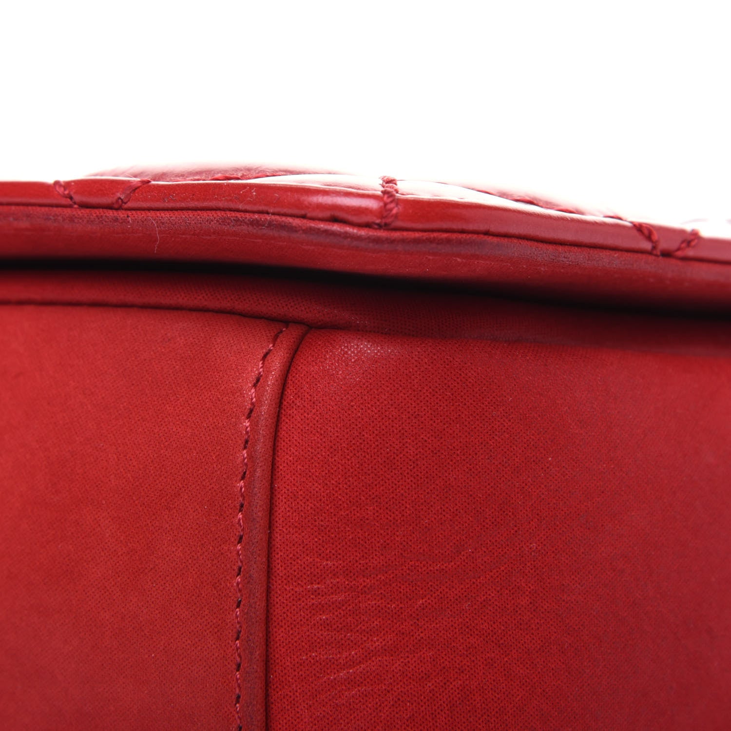 Chanel Glazed Calfskin Quilted Small Day Trip Flap Red 12 of 15