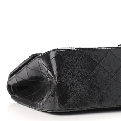 Chanel Glazed Aged Calfskin Quilted 2.55 Reissue 227 Flap So Black 9 of 11