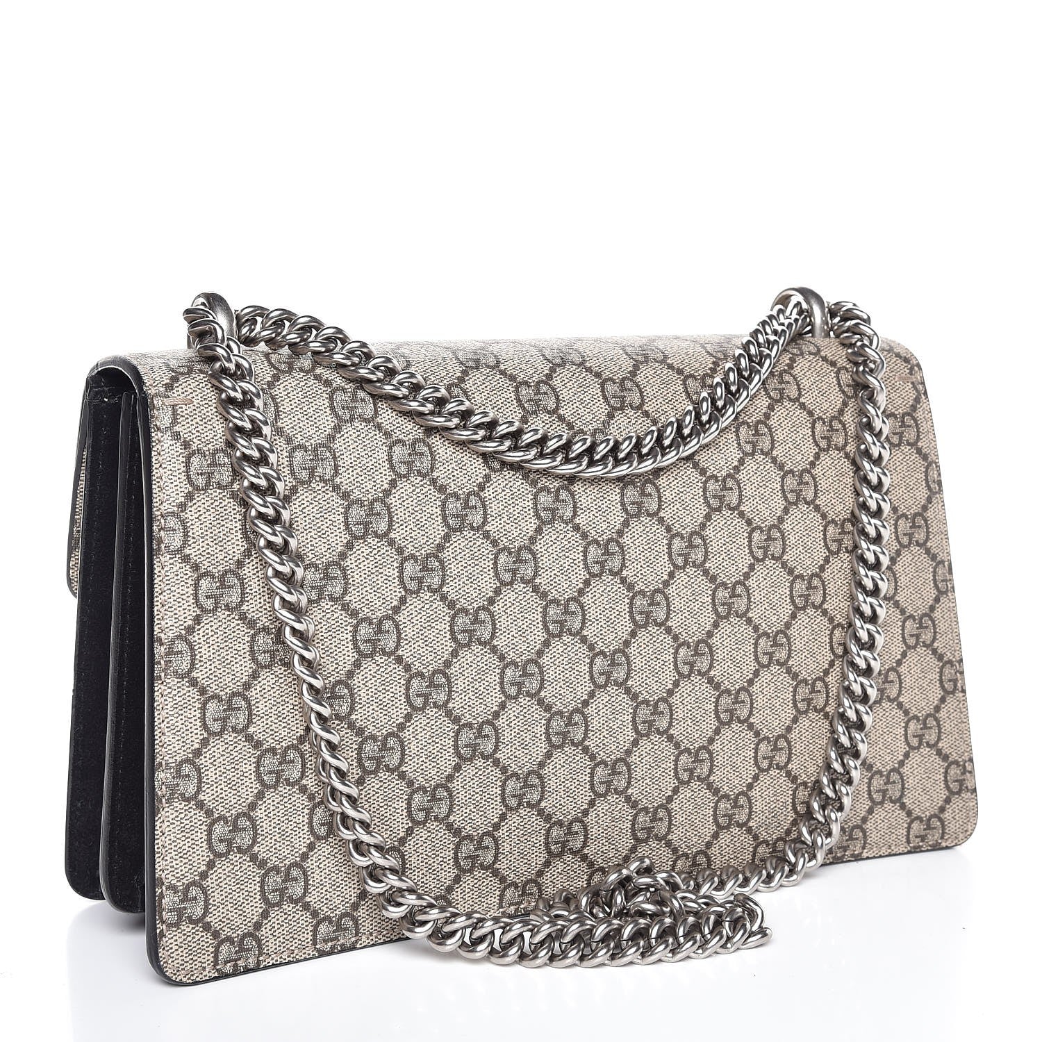 Gucci GG Supreme Monogram Small Dionysus Shoulder Bag Black 3 of 10
