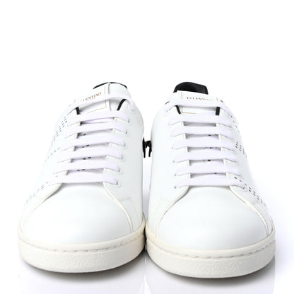 Valentino Garavani Calfskin Mens Backnet Sneakers 42 White Black 2 of 4