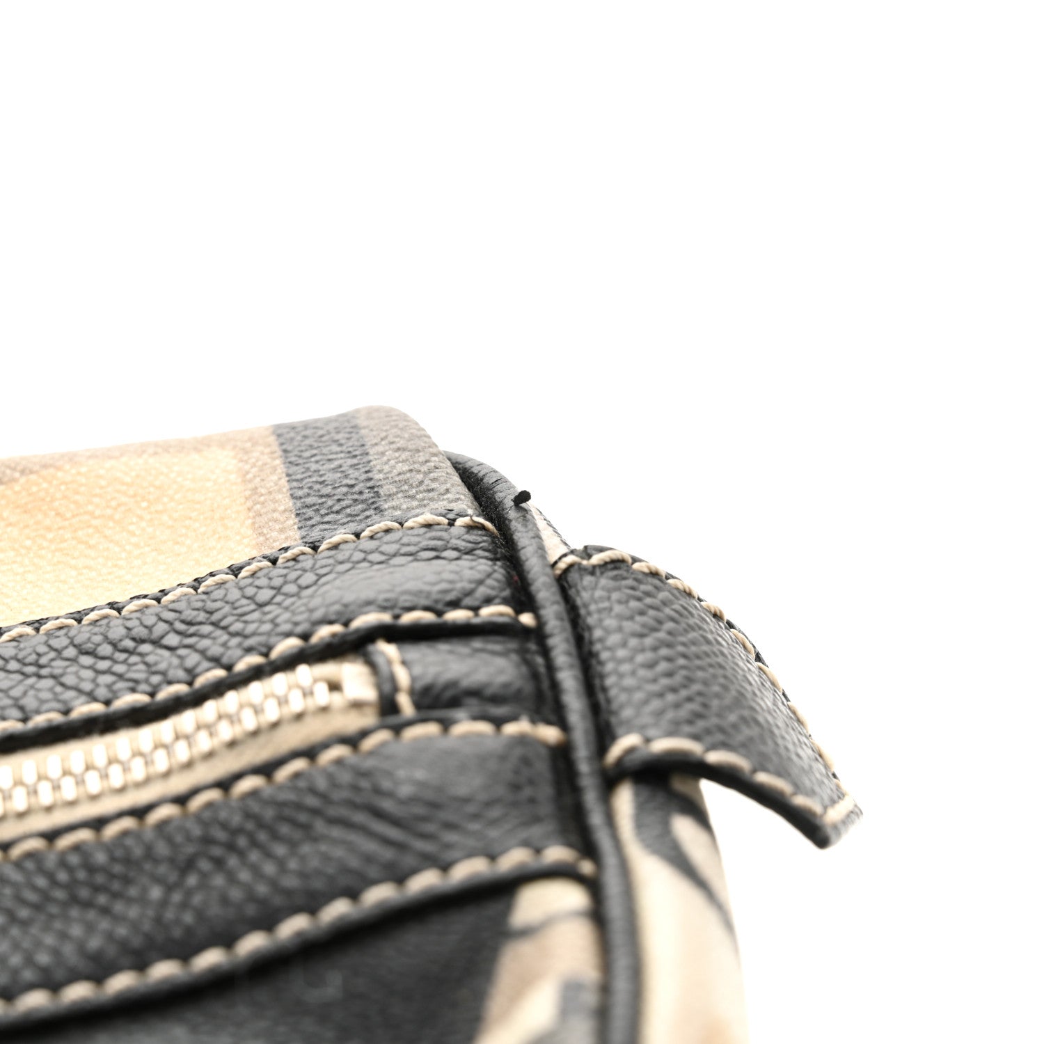 Chanel Coated Canvas Le Train Boston Bag Black 12 of 16