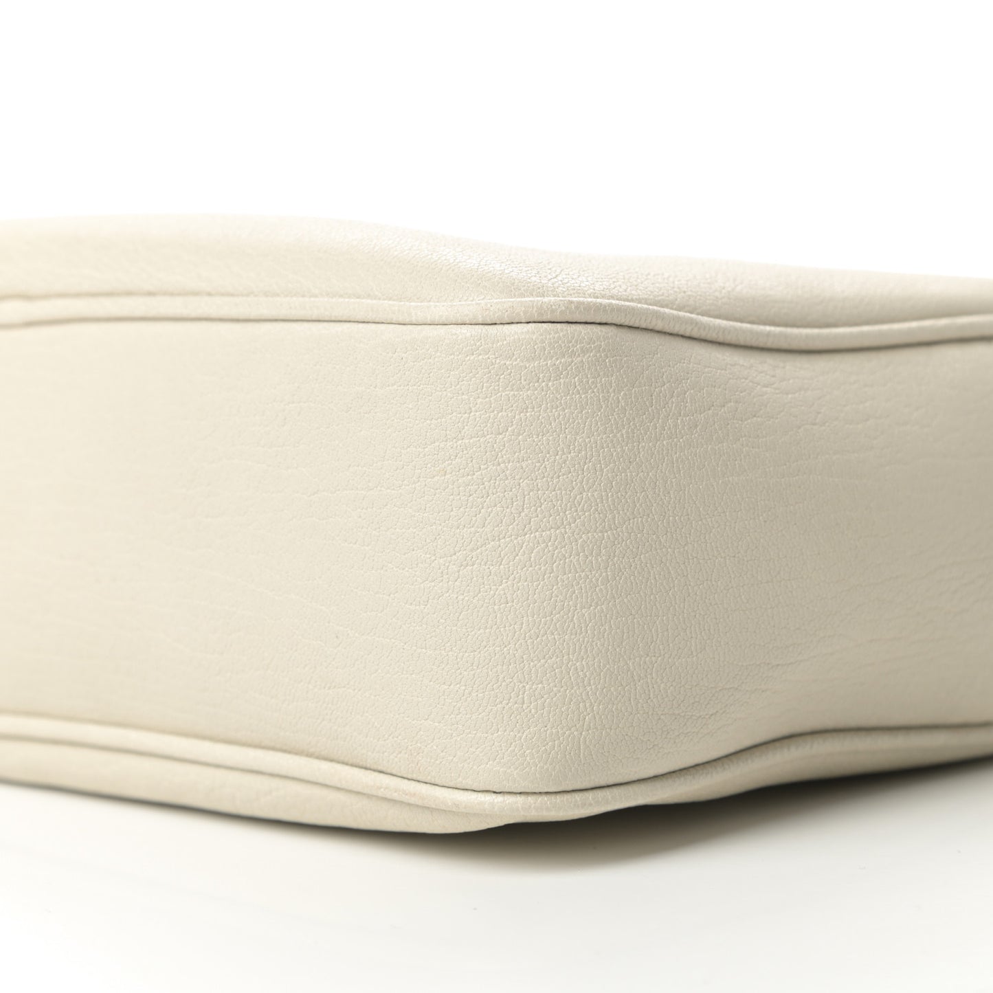 Lambskin Monogram Small Lou Camera Bag White