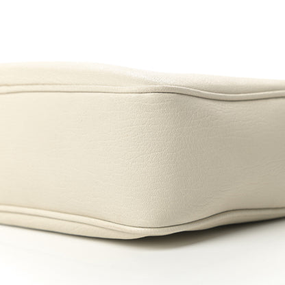 Saint Laurent Lambskin Monogram Small Lou Camera Bag White 10 of 13