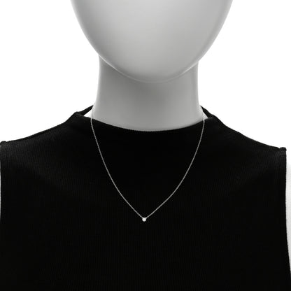 Tiffany Sterling Silver Diamond .03ct Elsa Peretti Diamonds by the Yard Pendant Necklace 2 of 6