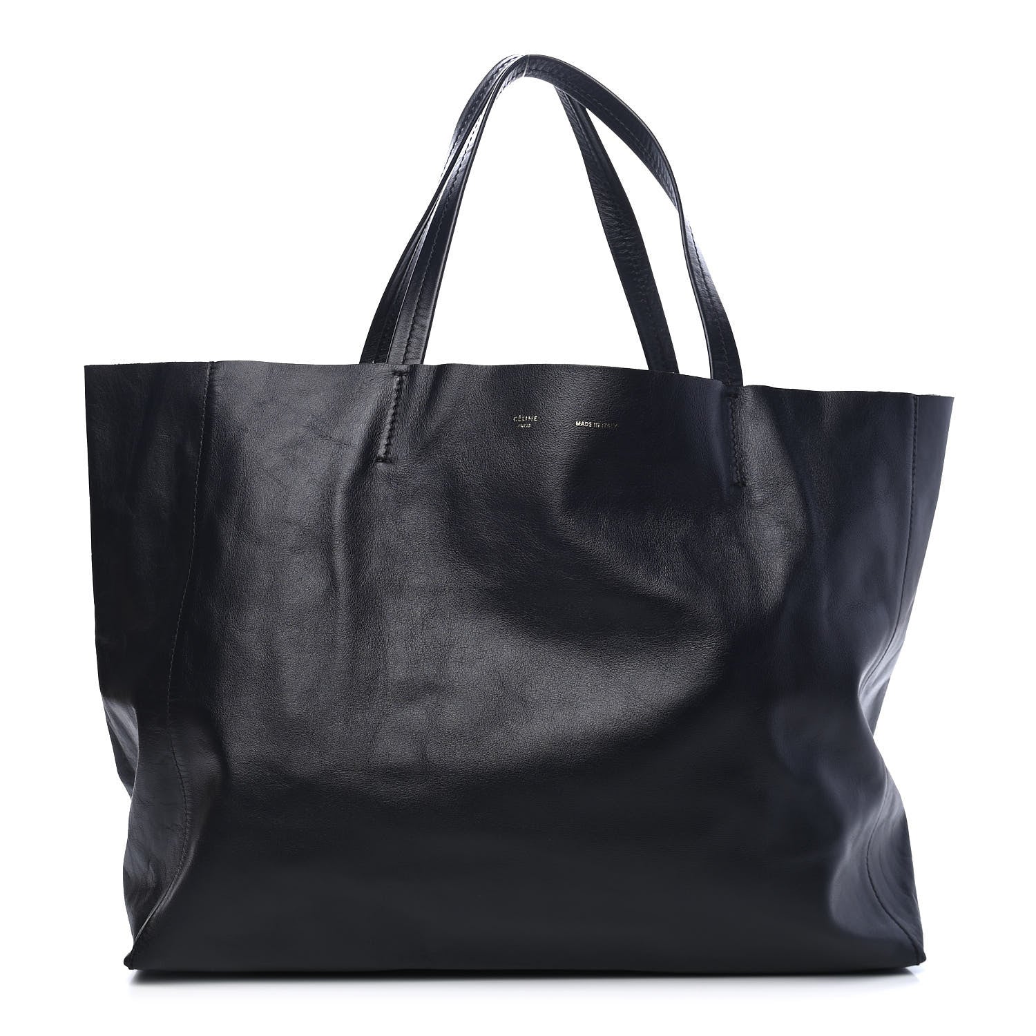 Celine Lambskin Horizontal Cabas Dark Navy 1 of 10