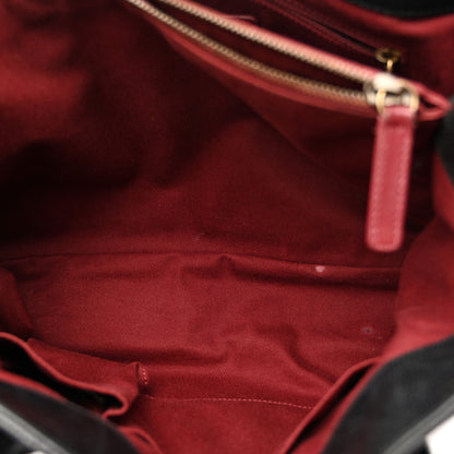 Chanel Glazed Caviar Quilted Small Shiva Tote Black 6 of 11