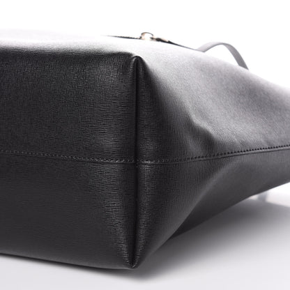Fendi Vitello Elite Cuoio Monster Buggies Medium Roll Tote Black Multicolor Blue Cobalto 9 of 11