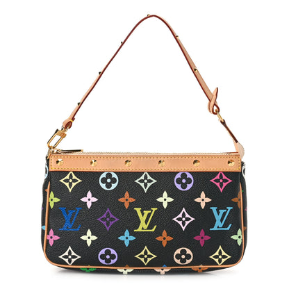 Louis Vuitton Monogram Multicolor Pochette Accessories Black 1 of 9