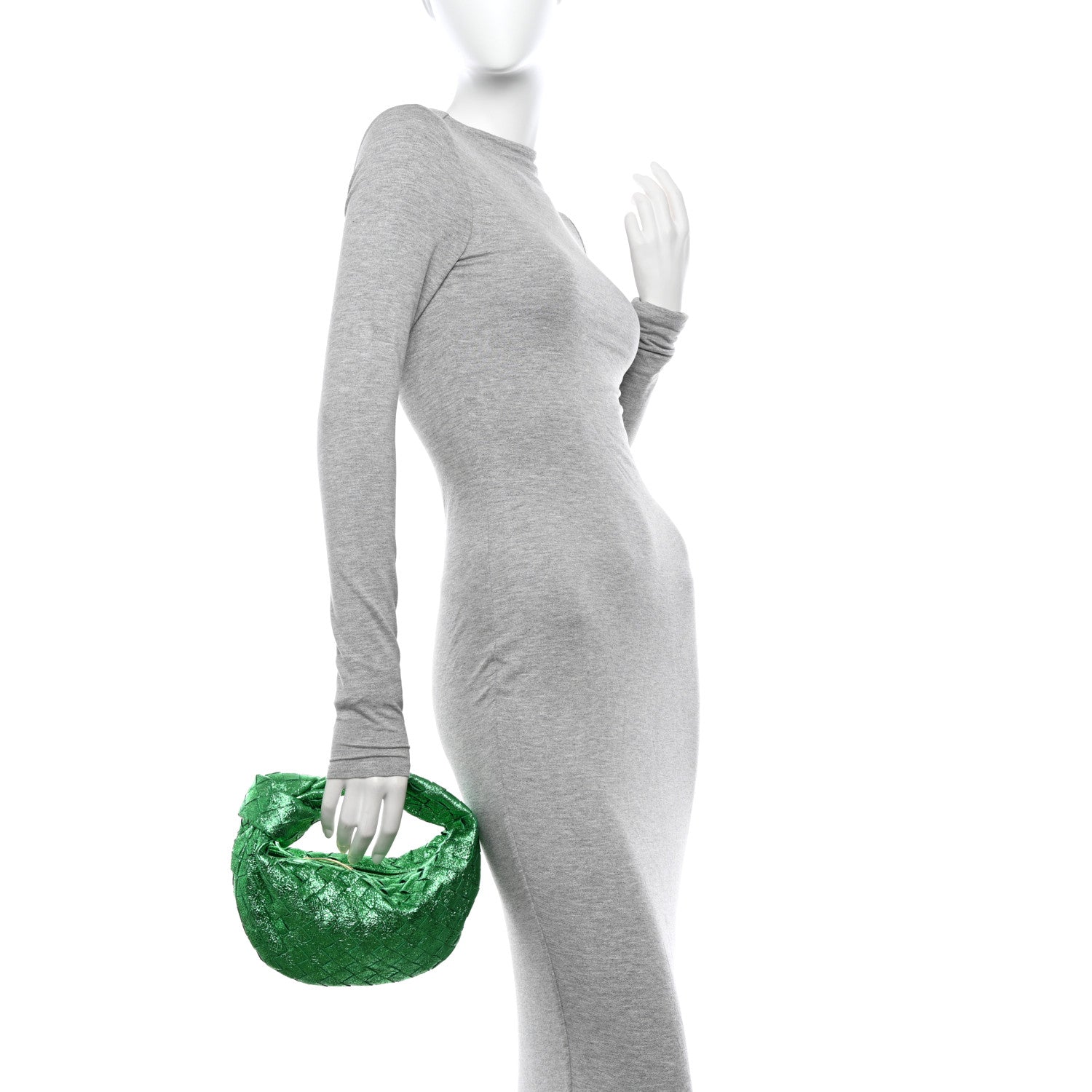 Bottega Veneta Metallic Nappa Intrecciato Mini Jodie Parakeet 3 of 10