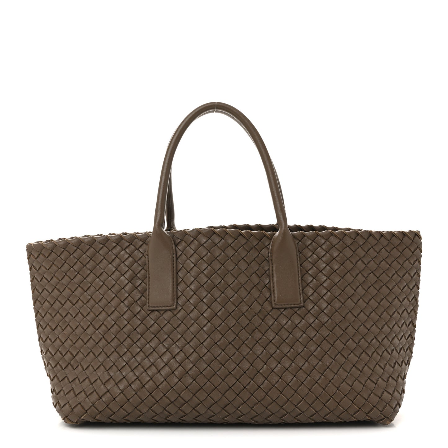 Lambskin Intreccio Small Cabat Taupe