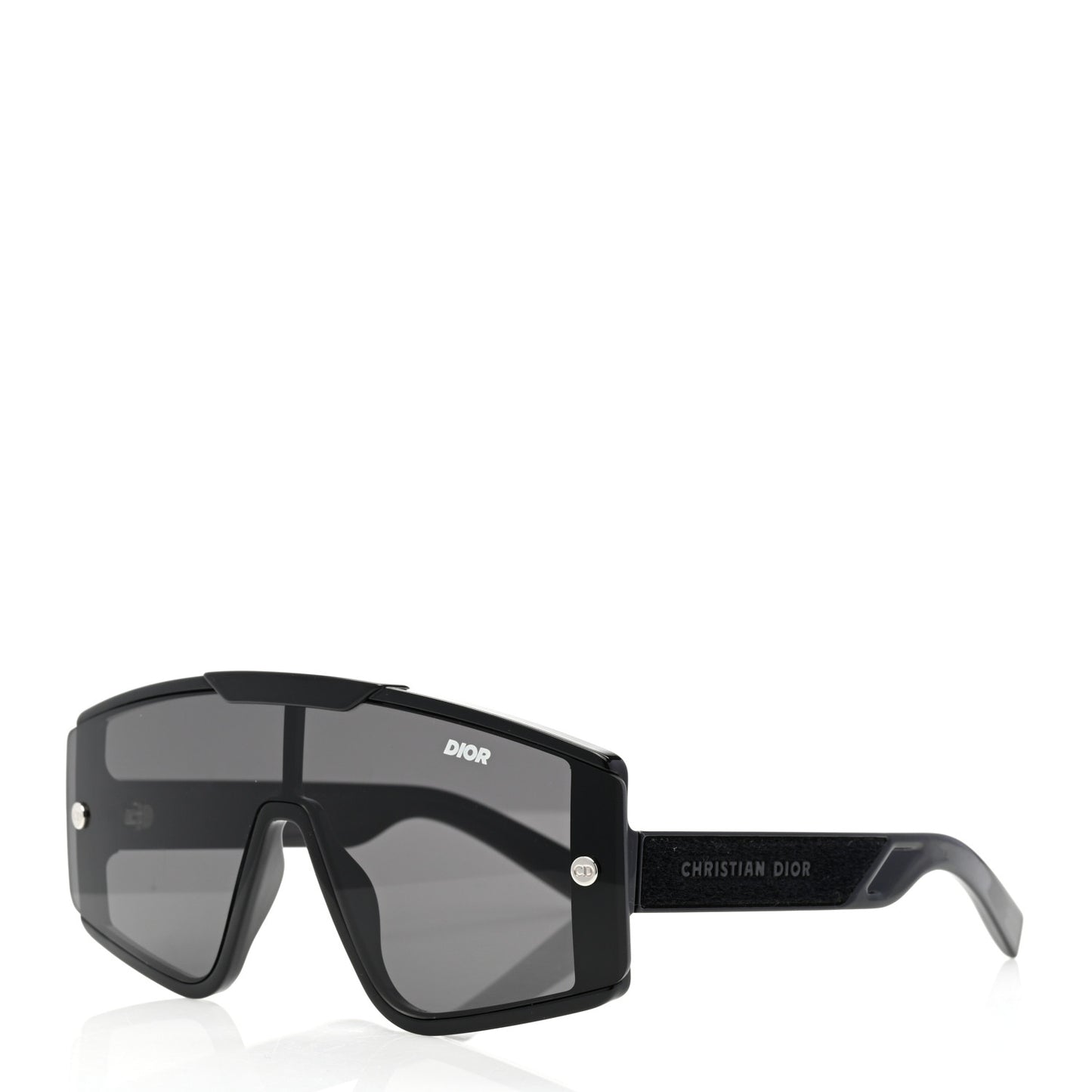 Acetate Diorxtrem MU Oblique Mask Sunglasses Black