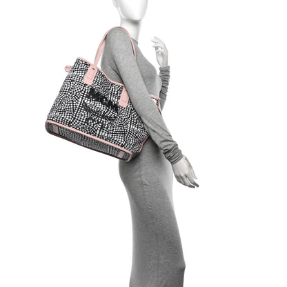 MCM Visetos Medium Liz Reversible Shopper Tote Powder Pink 2 of 16