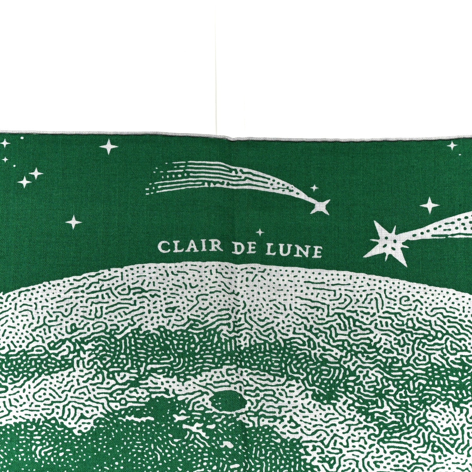 Hermes Silk Cashmere Clair De Lune Shawl 140 Green 1733143