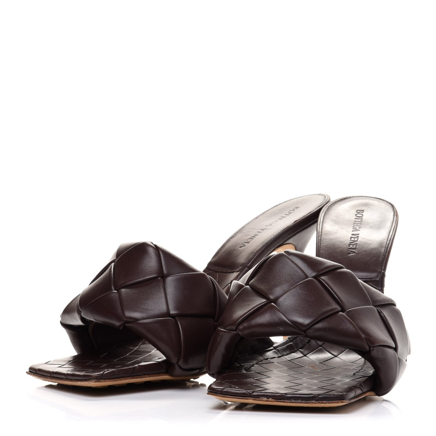 Bottega Veneta Nappa Maxi Intrecciato Lido Mule Sandals 41 Fondant 3 of 13
