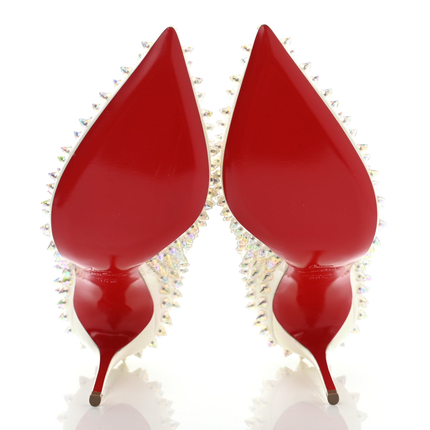 Patent Follies Spikes 100 Pumps 36.5 White