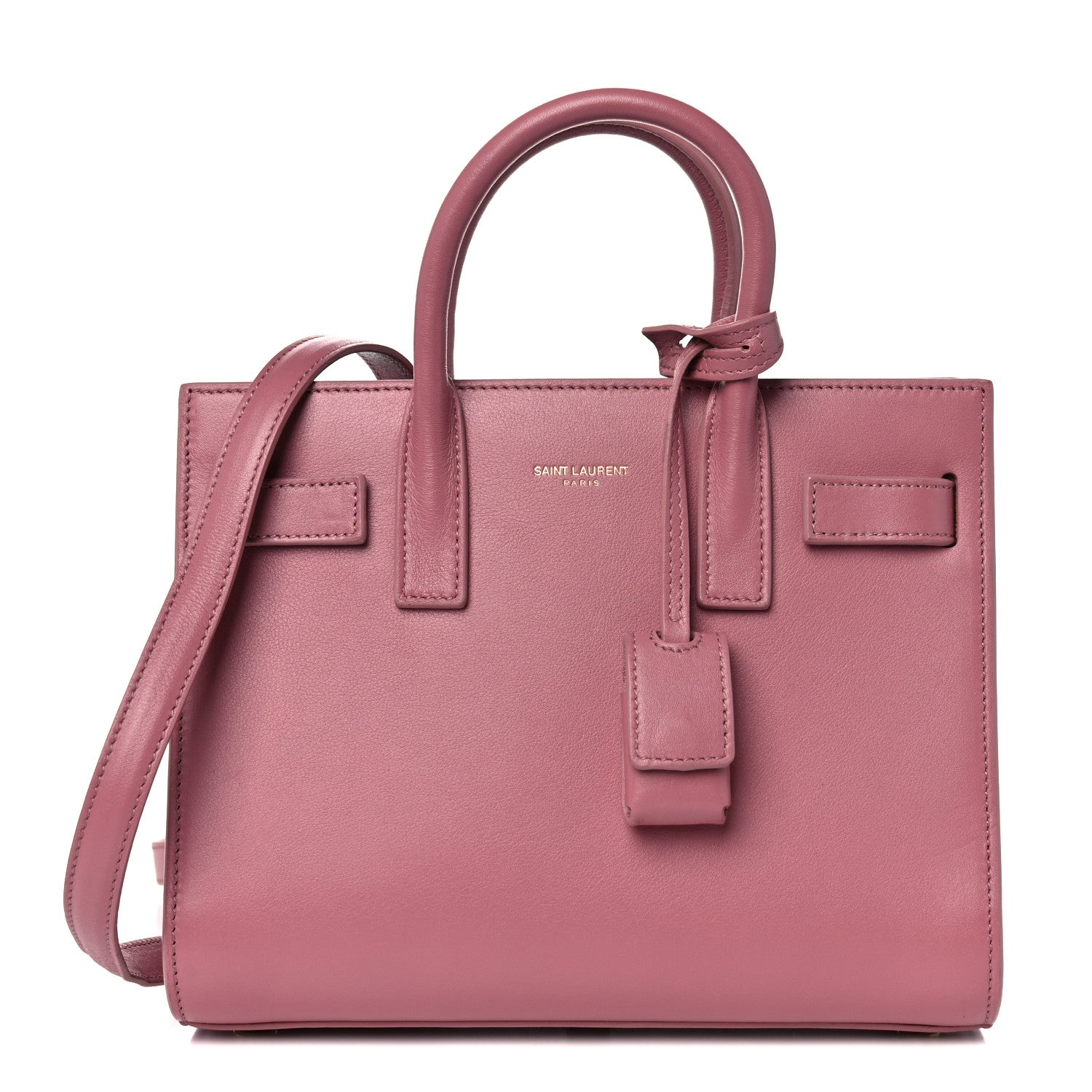 Saint Laurent Calfskin Small Sac De Jour Dark Rose 1 of 19