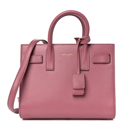 Saint Laurent Calfskin Small Sac De Jour Dark Rose 1 of 19
