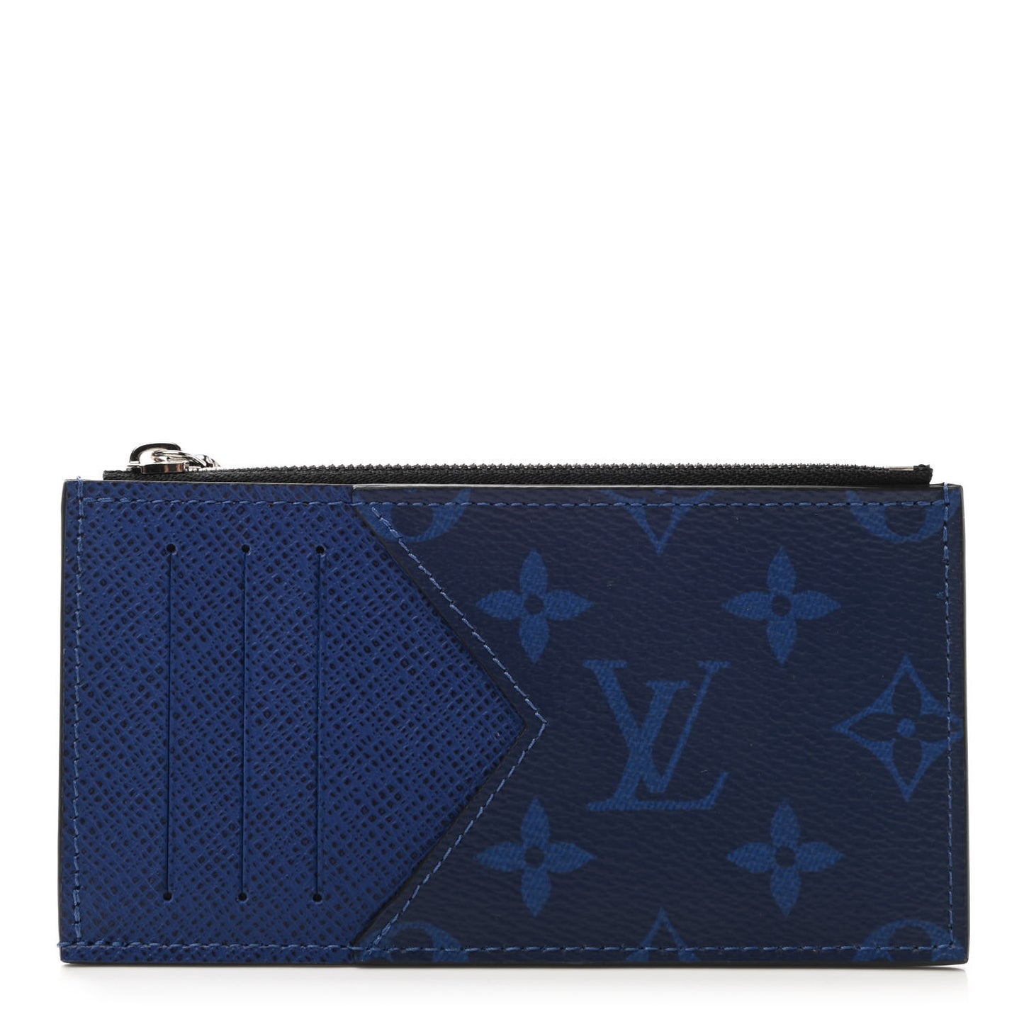 Monogram Taiga Coin Card Holder Cobalt